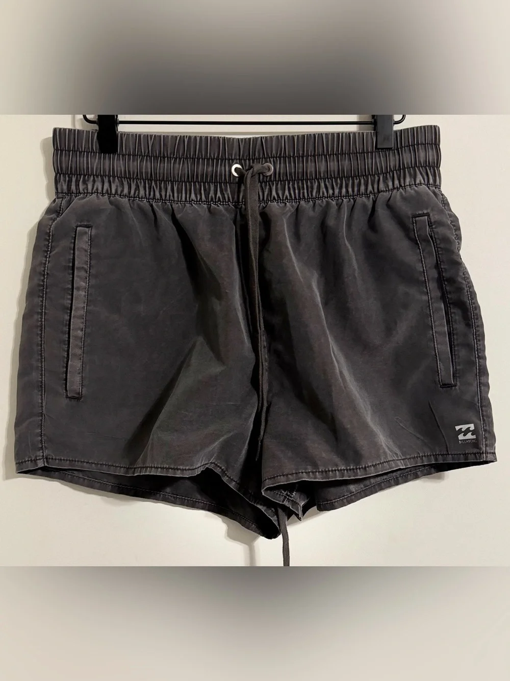 Billabong Mens Swim Trunks black Drawstring Board Shorts Size Large